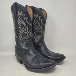 Ariat Boots 10.5EE Black Leather Cowboy Legend Western Performance 10002296